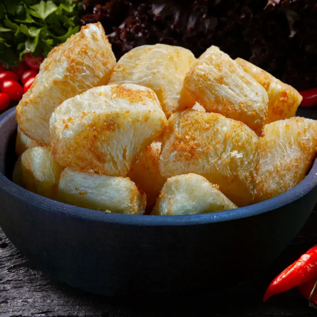 Mandioca frita na airfryer