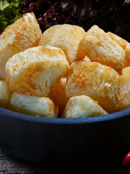 Mandioca frita na airfryer