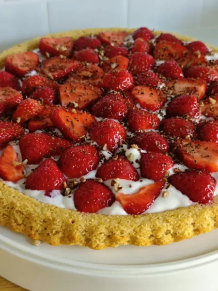 Torta de Morango com Creme