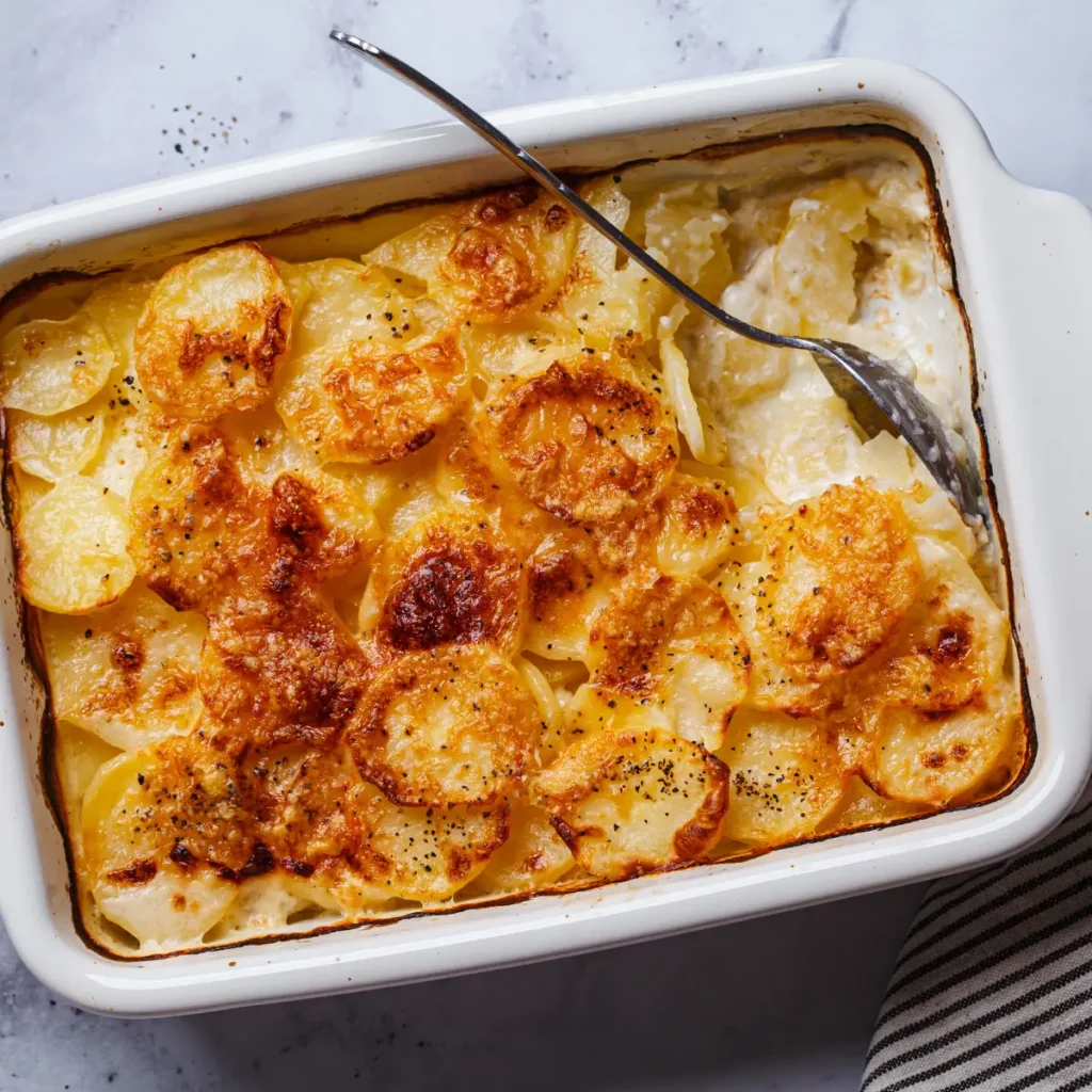 Batata gratinada com queijo