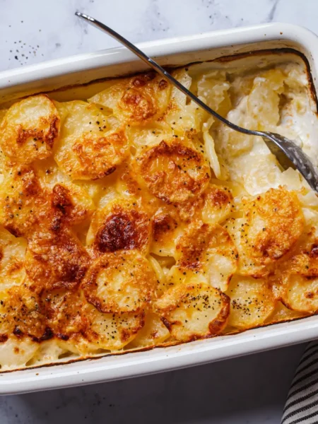 Batata gratinada com queijo